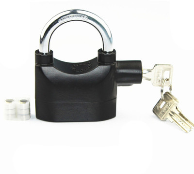 

VibeX ™ Siren Alarm Shock Sensor Padlock Safety Lock(Black)