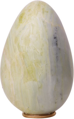 

Excel Serpentine Egg Polished Stone Collectible Gemstone Metaphysical Healing Spiritual Decorative Showpiece - 5 cm(Stoneware, White, Multicolor)