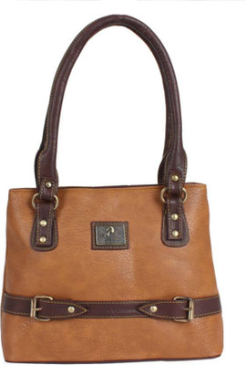

V Fashion Women Casual Tan Leatherette Messenger Bag