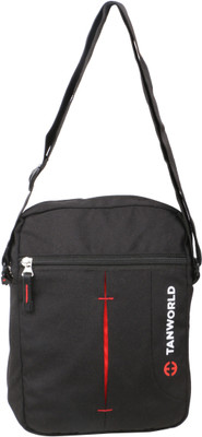 

Tanworld Boys Casual Black Polyester Sling Bag