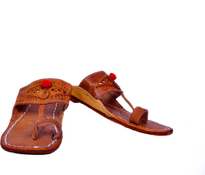 Kolhapuri Men Tan Sandals