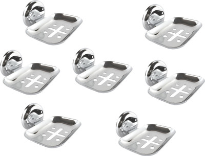 

DECZO Crafty Look Set of 7 Stainless Steel Soap Holders(Silver)