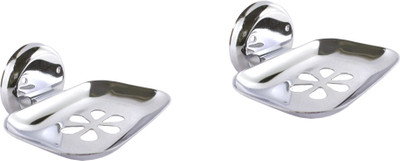 

DECZO Shine Plus Set of 2 Stainless Steel Soap Holders(Silver)