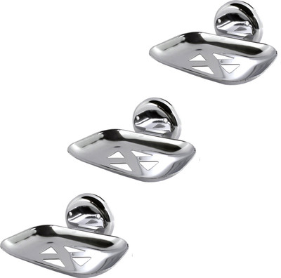

DECZO Style Pro Set of 3 Stainless Steel Soap Holders(Silver)