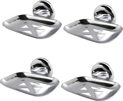 

DECZO Style Pro Set of 4 Stainless Steel Soap Holders(Silver)