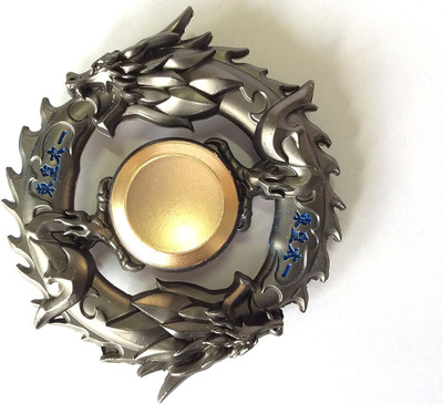 

TrendingDeals Ancient Dragon Hand Table Tri Fidget Spinner Metal Alloy Body ABEC-7 Bearings finger gyro EDC toy 120+ Seconds Spin time(Gold)