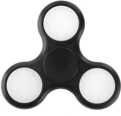

VibeX ® LED Lighting Fasion Hand Spinner Toy,Stress Reducer High Speed Bearing Finger Toy Can Continue to Rotate for 1-3 minutes(Black)
