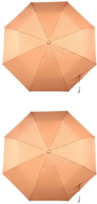 

Bizarro.in 3 Fold Set of 2 Plain Office Men::Women_94 Umbrella(Bronze)