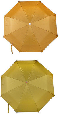 

Bizarro.in 3 Fold Set of 2 Plain Office Men::Women_362 Umbrella(Maroon, Yellow)