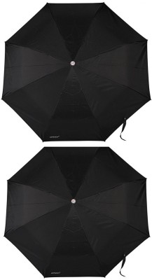 

Bizarro.in 3 Fold Set of 2 Plain Office Men::Women_252 Umbrella(Black)