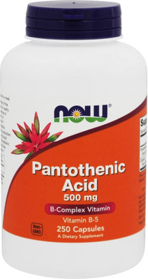 

Now Foods Pantothenic Acid - 500mg 250 Capsules(250 No)