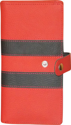 

Style 98 Women Red, Black Genuine Leather Card Holder(9 Card Slots), Black;red