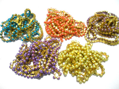 

GOELX Pearl Chain Combo 0f 5 Colors for Jewellery Making/Decorating & Craft !!