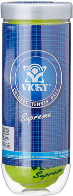 

Vicky Supreme Light Cricket Tennis Ball(Pack of 3, Yellow)