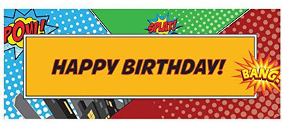 

PARTY PROPZ SUPER HERO THEME 5FT BY 2FT /DECORATION Banner(5 ft, Pack of 1)