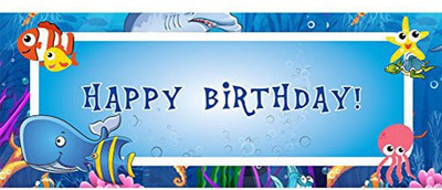 

PARTY PROPZ UNDER THE SEA THEME 5FT BY 2FT DECORATION Banner(5 ft, Pack of 1)