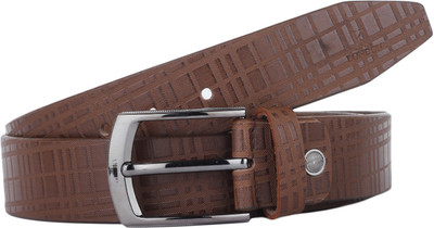 

K London Men Casual, Formal Brown Genuine Leather Belt, Tan