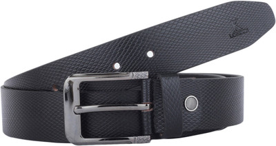 

K London Men Casual, Formal Black Genuine Leather Belt