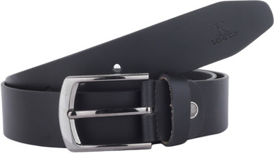 

K London Men Casual, Formal Black Genuine Leather Belt