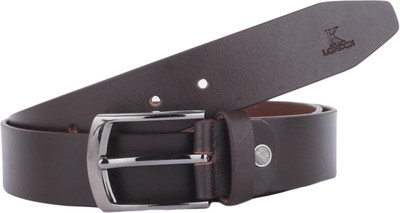

K London Men Casual, Formal Brown Genuine Leather Belt, Dark brown
