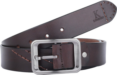 

K London Men Casual, Formal Brown Genuine Leather Belt