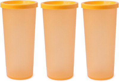 

Oliveware 9 Plastic Mug(1000 ml, Pack of 3), White