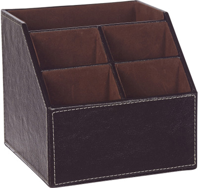 

Howards 5 Compartments Faux leather Disk Organizer(Chocolate)