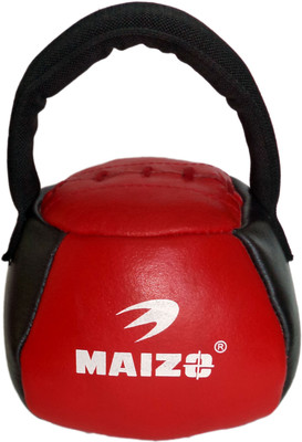 

Maizo Leather Kettle Bell 5 KG Fixed Weight Dumbbell(5 kg), Red;black