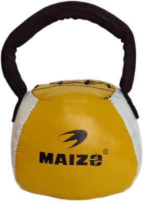 

Maizo Synthetic Leather Fitness Bell 5 KG Fixed Weight Dumbbell(5 kg), Yellow;white