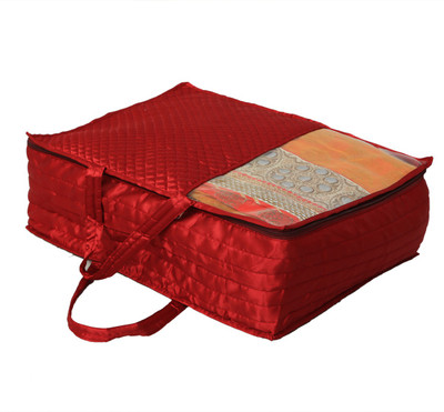 

Kuber Industries Designer Extra large Size Wedding Saree Lahenga Bedsheet Cover,One Day Organiser,Storage Box With handle KU00237(Maroon)