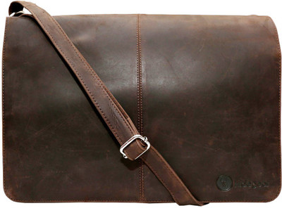 

Hidegear 14 inch Laptop Messenger Bag(Brown)
