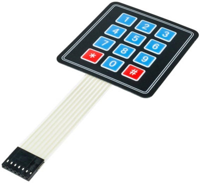 

LogicInside 4x3 Membrane Keypad - Key Printed(Black, Blue, Red)