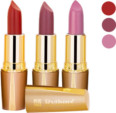 

Rythmx Dry Creamy Matte Lipstick Combo Set Of 3 Pcs 15(Red, Purple, Orange, Pink, Brown, 12 g)