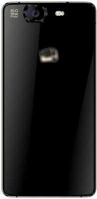 CASE CREATION Micromax Canvas Knight A350 Back Panel(Black)