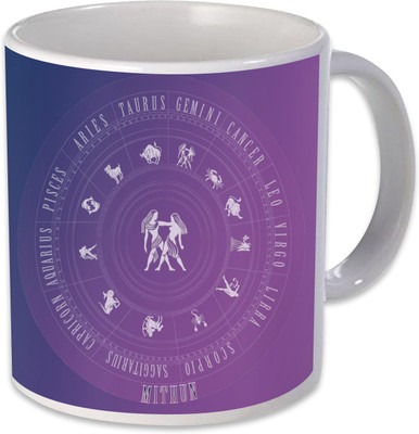 

Heyworlds gemini mithun horoscope rashi Ceramic Mug(325 ml), Multicolor