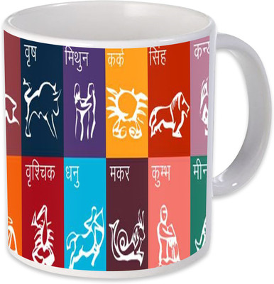

Heyworlds horoscope all rashi Ceramic Mug(325 ml), Multicolor