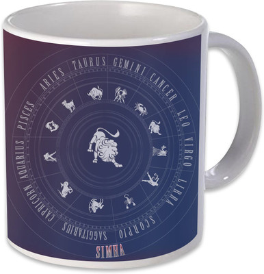 

Heyworlds leo simha horoscope rashi Ceramic Mug(325 ml), Multicolor