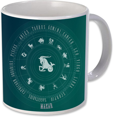 

Heyworlds capricorn makar horoscope rashi Ceramic Mug(325 ml), Multicolor