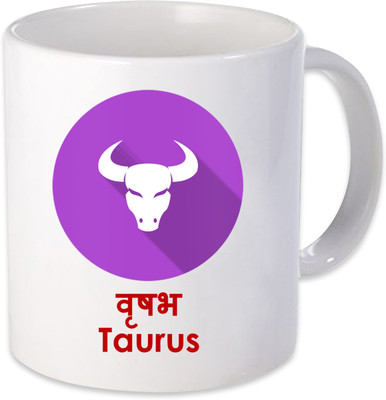 

Heyworlds taurus vrishubh horoscope rashi Ceramic Mug(325 ml), Multicolor