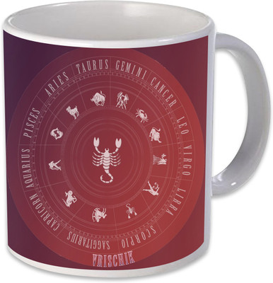 

Heyworlds scorpio vrishchik horoscope rashi Ceramic Mug(325 ml), Multicolor