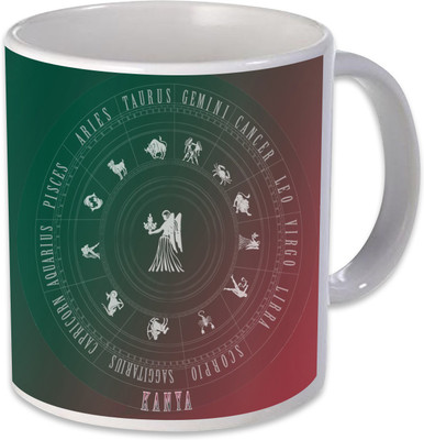 

Heyworlds virgo kanya horoscope rashi Ceramic Mug(325 ml), Multicolor