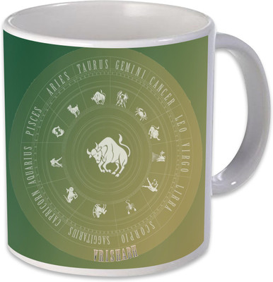 

Heyworlds taurus vrishabh horoscope rashi Ceramic Mug(325 ml), Multicolor