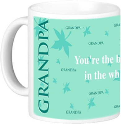 

Akcesstronics Best Grandpa In The World Plastic Mug(350 ml), White