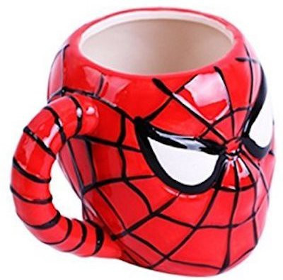 

24x7eMall mug-03-spiderman Ceramic Mug(350 ml), Red