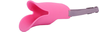 

SRI Pet Silicone Dog Muzzle Pet Mouth Guard Protection Cap Anti-Bite Anti-Bark Mask Small Other Dog Muzzle(Pink)