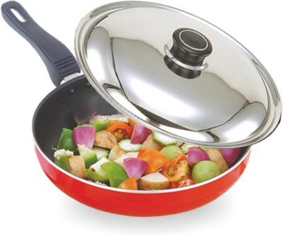 

Ideal Fry Pan 21 cm diameter(Stainless Steel, Non-stick, Induction Bottom), Black