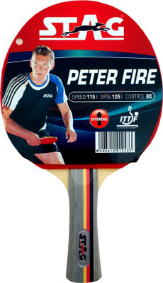 

Stag Peter Fire With Deluxe Case Red, Black Table Tennis Racquet(195 g), Black;red