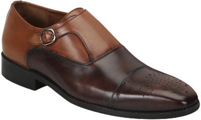 

BRUNE Monk Strap For Men(Brown
