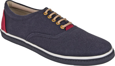 

Lagom Lagom Premium Canvas Sneakers- Blue Canvas Shoes For Men(Blue