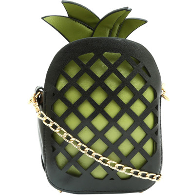 

Pepgirls Girls Evening/Party Green PU Sling Bag